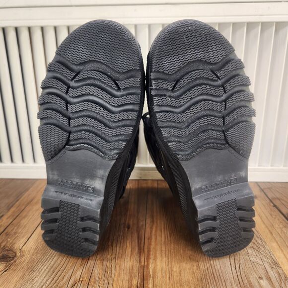 Sperry Top-Sider Gosling Duck Boots Womens Sz 7 Black Quilted Rubber Ankle Rain - Picture 8 of 10